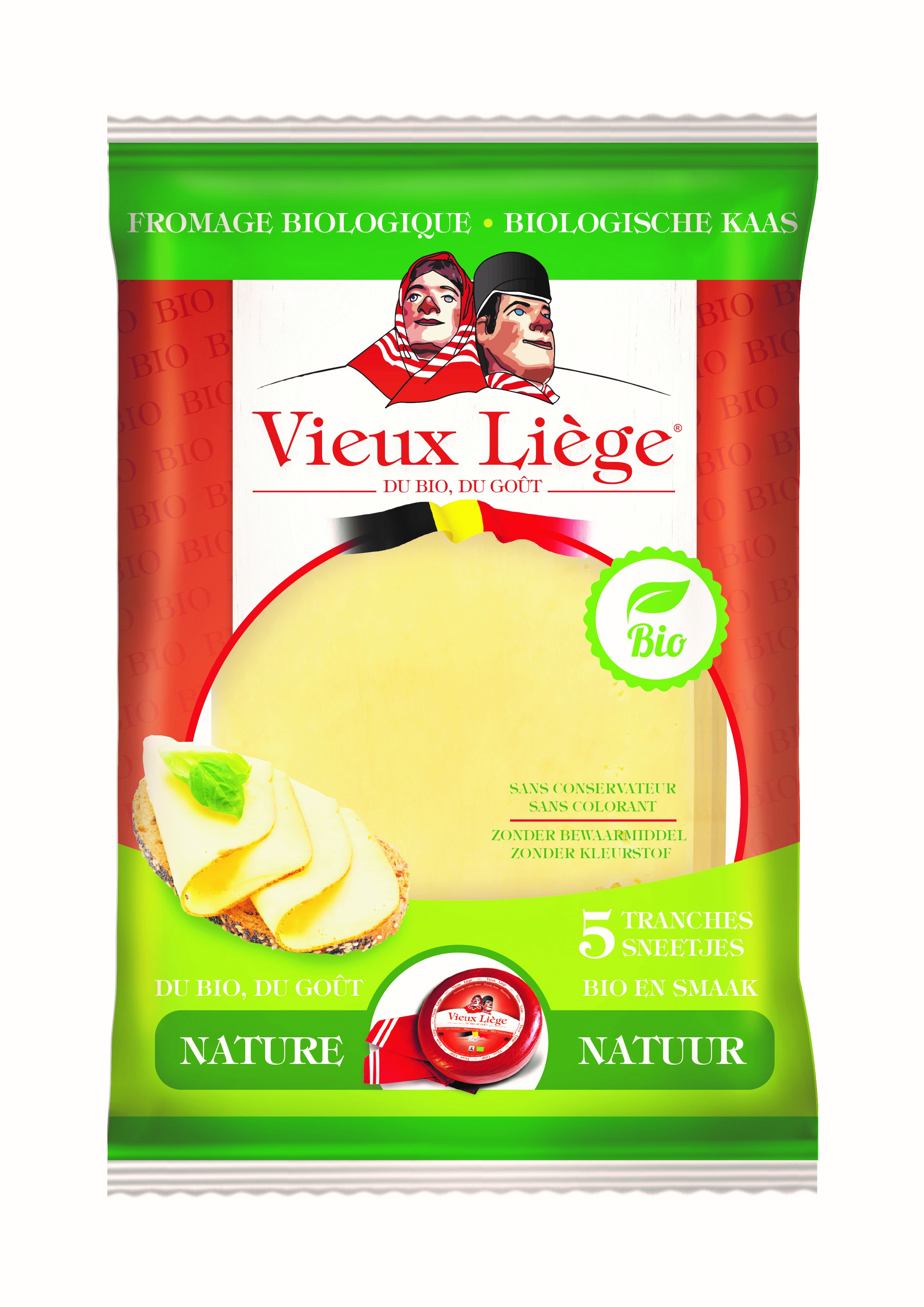 Vieux Liège Fromage tranches bio 150g